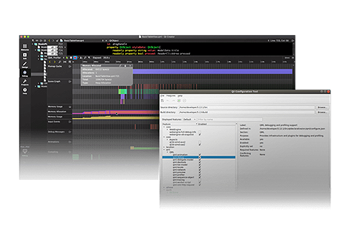 Qt Creator IDE 화면